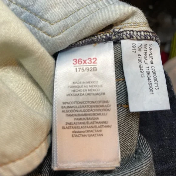 Polo Ralph Lauren The Thompson Relaxed men 36X32 Indigo blue jeans.